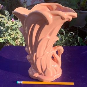 McCoy Pink Swan Vase